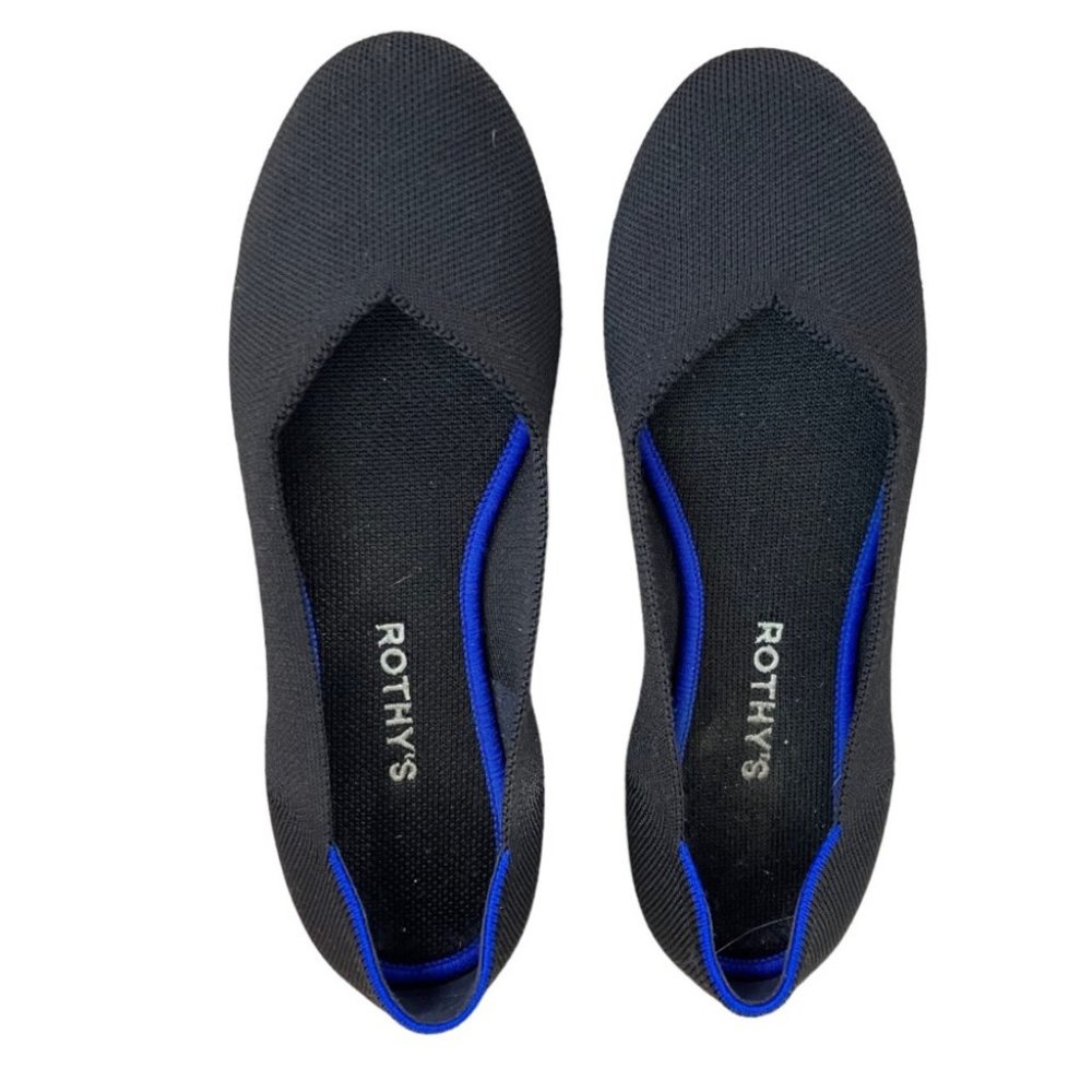 Rothy’s classic black flats size 9